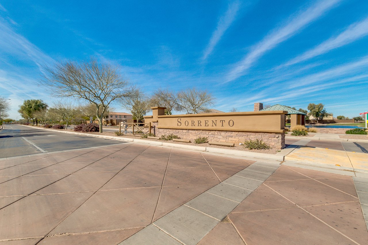 Sorrento community duck pond in Maricopa, Arizona