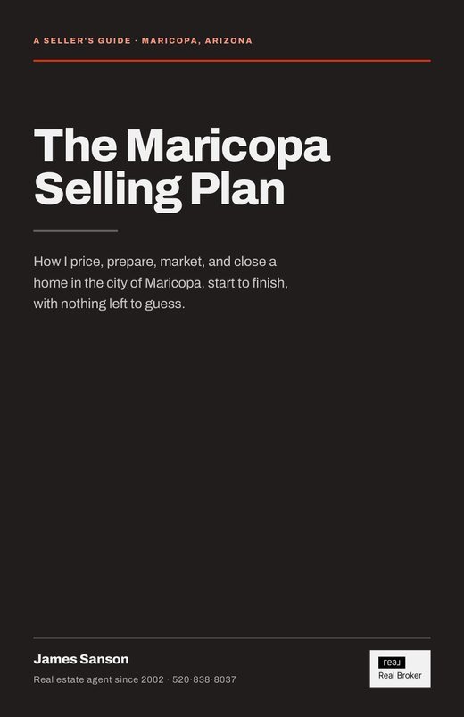 Cover of The Maricopa Selling Plan, a seller guide by James Sanson